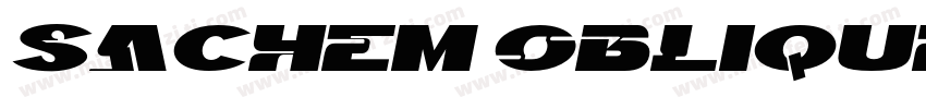 Sachem Oblique字体转换